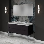 Мебель для ванной Kerasan Waldorf 150 черная ножки хром