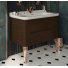 Мебель для ванной Kerasan Waldorf 100 орех ножки золото