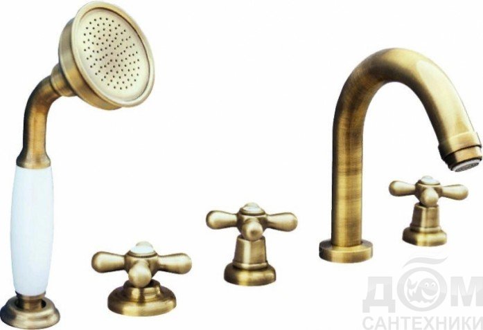 Смеситель на борт ванны Rav Slezak Classic бронза (Kolpa San) купить в ...