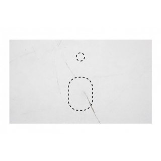 Столешница из керамогранита La Fenice Cube 80 см белый мрамор