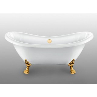Ванна акриловая Magliezza Julia 175x73 см ножки золото
