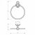 Полотенцедержатель-кольцо Migliore Cristalia 16805 хром