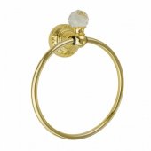 Полотенцедержатель-кольцо Migliore Cristalia 16837 золото