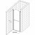 Душевая дверь Migliore Diadema SX 80 см прозрачное стекло