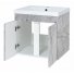 Мебель для ванной Misty Торос 60 серый мрамор