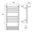 Полотенцесушитель электрический Point Аврора П7 400x600 с полкой