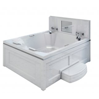 Гидромассажный бассейн Радомир Римини Silver 190x150 белый