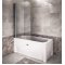 Стеклянная шторка на ванну Радомир 75x140