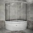 Стеклянная шторка на ванну Радомир Альбена профиль белый ++53 686 ₽