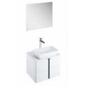Мебель для ванной Ravak SD Balance 800 со столешницей белый глянец/графит
