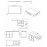 Мебель для ванной Ravak SD Balance 1200 глянец/графит