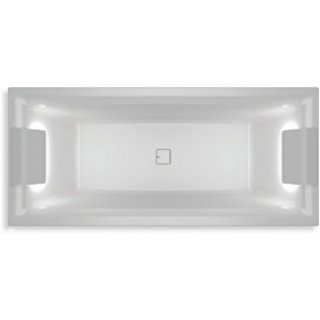 Ванна акриловая с двумя подголовниками Riho Still Square Led 170x75