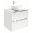 Мебель для ванной с накладной раковиной Roca Inspira 60 см белый глянец