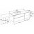 Мебель для ванной с накладной раковиной Roca Beyond 140+45,5 белый глянец