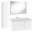 Мебель для ванной со встроенной раковиной Roca Beyond 100+45 белый глянец