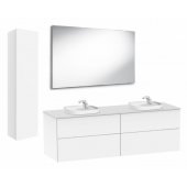 Мебель для ванной со встроенной раковиной Roca Beyond 160+58,5 белый глянец