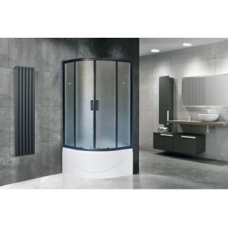 Душевой уголок Royal Bath RB100BK-C-BL 100x100