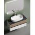 Мебель для ванной со столешницей Sancos Delta 100 DL100W+TT100A1X+CN5022