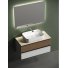 Мебель для ванны с раковиной из санфарфора и столешницей из керамогранита Sancos Delta 100 DL100W+TT100A2+CN5004