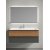 Мебель для ванной Sancos Delta 120 дуб красный/графит с 1 отверстием