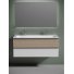 Мебель для ванной Sancos Delta 120 дуб светлый/белая с 2 отверстиями
