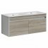 Мебель для ванной Sancos Smart 120-2 дуб бардолино/белая