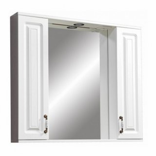 Зеркало со шкафчиком Stella Polar Кармела 105/С ольха белая