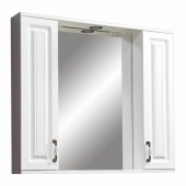 Зеркало со шкафчиком Stella Polar Кармела 85/С ольха белая