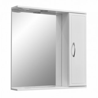 Зеркало со шкафчиком Stella Polar Концепт 70/С белый