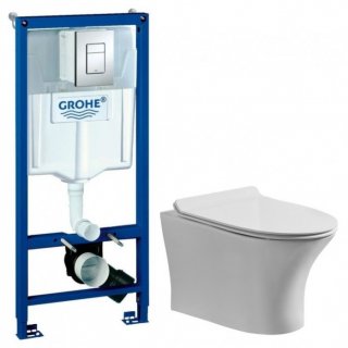 Комплект Grohe Rapid SL 38772001 + Stworki Дублин Db-01UP + Grohe Skate Cosmopolitan 38732000 хром глянцевый