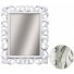 Зеркало прямоугольное Tessoro Isabella TS-2076-750-W/S белый глянец с серебром