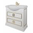 Мебель для ванной напольная Tessoro Foster 65 белая с патиной золото