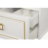 Мебель для ванной подвесная Tessoro Foster 105 белая с патиной золото
