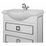 Мебель для ванной напольная Tessoro Foster 80 белая с патиной серебро