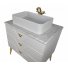 Мебель для ванной напольная Tessoro Gala 80 с яшиками белая