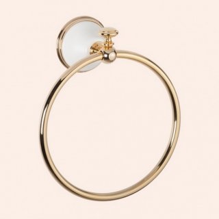 Полотенцедержатель кольцо Tiffany World Harmony 015 белый/золото