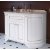Мебель для ванной Tiffany World York Nuovo белая с золотом с 3 отв