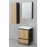 Мебель для ванной Velvex Klaufs 60.2D.1Y напольная черная-шатанэ