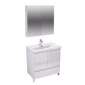 Мебель для ванной Velvex Klaufs 80.2D.1Y напольная белая