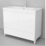 Мебель для ванной Velvex Klaufs 100.2D.1Y напольная белая