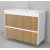 Мебель для ванной Velvex Klaufs 100.2Y подвесная белая-шатанэ