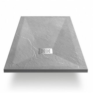 Поддон из искусственного камня Vincea VST-4SR 100x80 серый