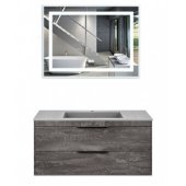 Мебель для ванной Vincea Chiara 2D 100 цвет серый камень Grey