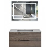 Мебель для ванной Vincea Chiara 2D 100 цвет темный дуб Grey
