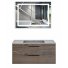 Мебель для ванной Vincea Chiara 2D 100 цвет темный дуб Grey
