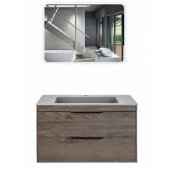 Мебель для ванной Vincea Chiara 2D 80 цвет темный дуб Grey