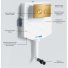 Бачок скрытого монтажа WasserKRAFT Aller 10TLT.031.ME без клавиши смыва