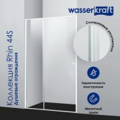 Душевая дверь WasserKRAFT Rhin 44S12 100 см