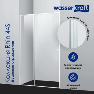 Душевая дверь WasserKRAFT Rhin 44S12 100 см